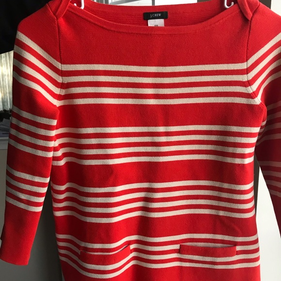 📣 EUC J Crew stripes top with front pockets - Picture 1 of 4
